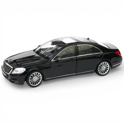 MSZ 1:32 Mercedes-Benz S600 Die-Cast Model Car – Black|Pull Back, Openable Doors, Light & Sound (68401)