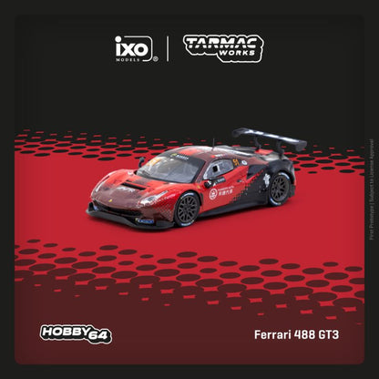 Tarmac Works 1:64 Ferrari 488 GT3 Macau GT Cup 2022 Chen Weian Harmony Racing Diecast Model Car (T64-072-22MGP51)