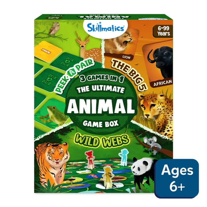 Skillmatics Board Game - Skillmatics 3in1 The Ultimate Animal Game Box Board Games For Ages 6 And Up for kids