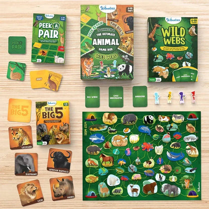 Skillmatics Board Game - Skillmatics 3in1 The Ultimate Animal Game Box Board Games For Ages 6 And Up for kids