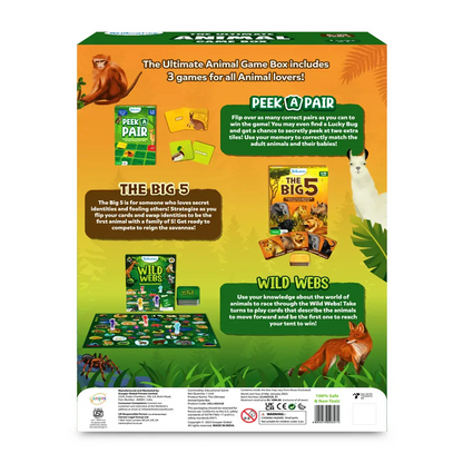 Skillmatics Board Game - Skillmatics 3in1 The Ultimate Animal Game Box Board Games For Ages 6 And Up for kids