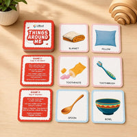 LiLLBUD Things Around Me Matching Card Game – 24 Cards with 12 Everyday Object Pairs, Memory & Vocabulary Game for Toddlers, BIS Certified (1–4 Years)