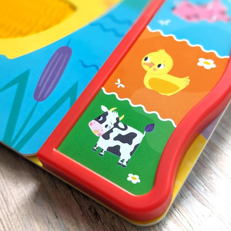 NORTH PARODE Touch & Feel On The Farm Sound Board Book for Kids with 5 Farm Sounds