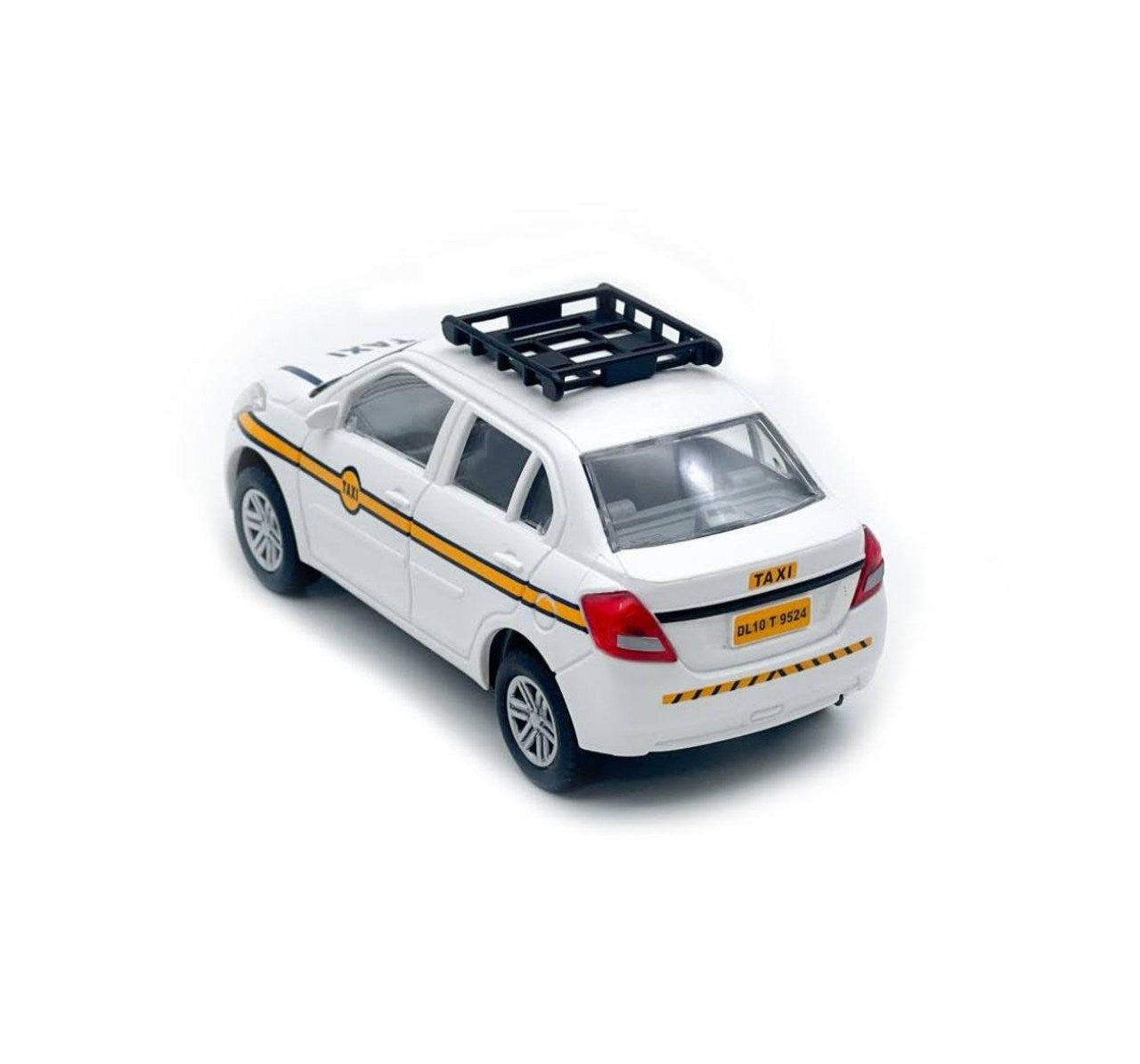 Centy Urban Tourist Cab Pull Back Toy Car for 3Y+ White