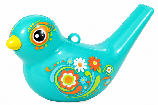 Hola Magic Colour-Changing Bird Whistle Toy | Water Songbird Sound Whistle with Lanyard Loop for Kids (36M+)