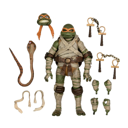 Universal Monsters X Teenage Mutant Ninja Turtle- Ultimate Michelangelo Mummy Action Figure