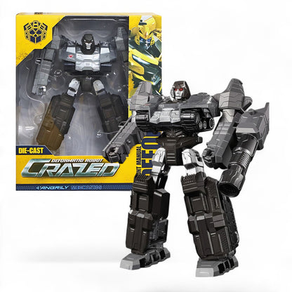 Mecha Crazed 1/10 Scale Robot Transformer Action Figure | Deformation Transforming Toy for Kids