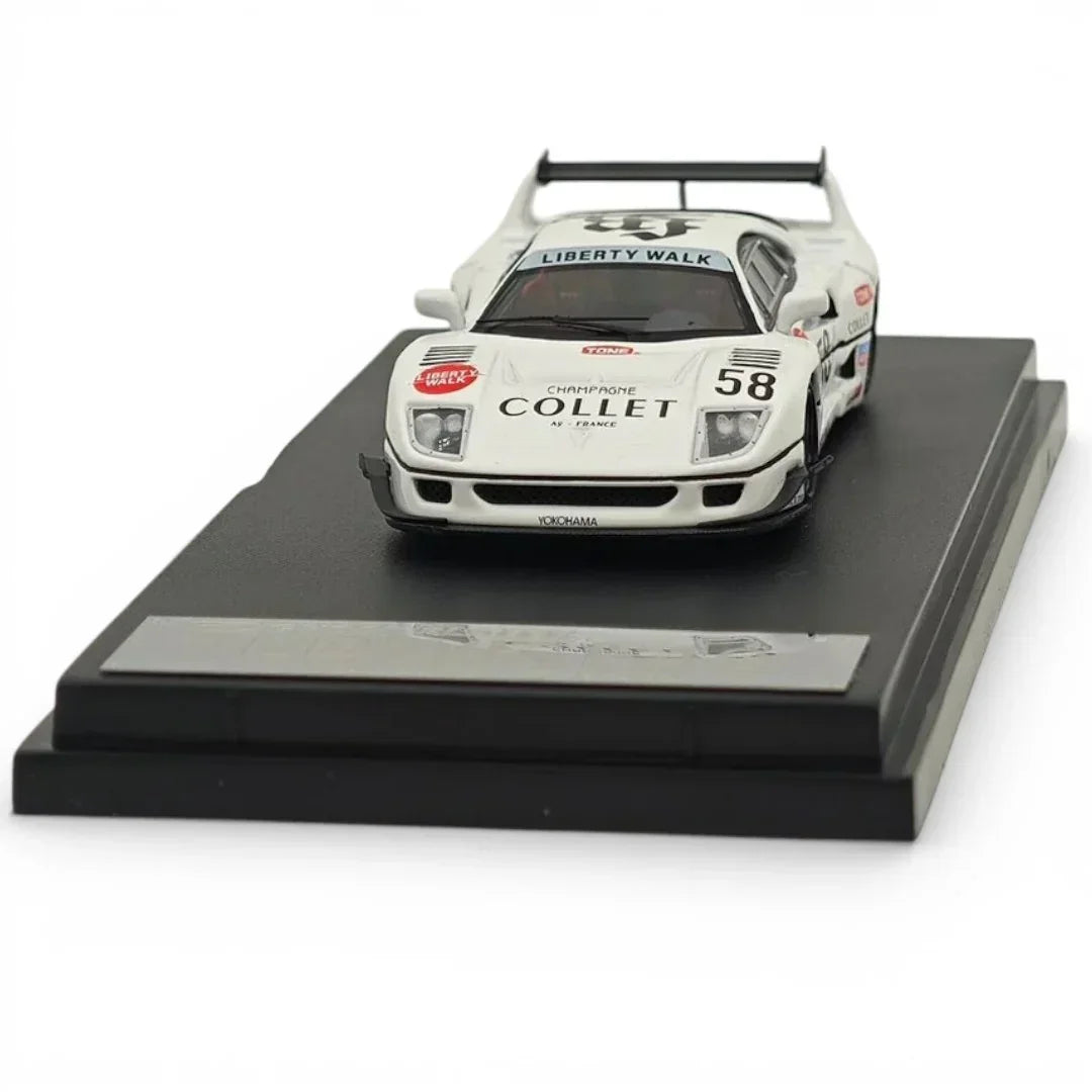 Ghost Player 1:64 Scale LBWK Ferrari F40 #58 White Racing Diecast