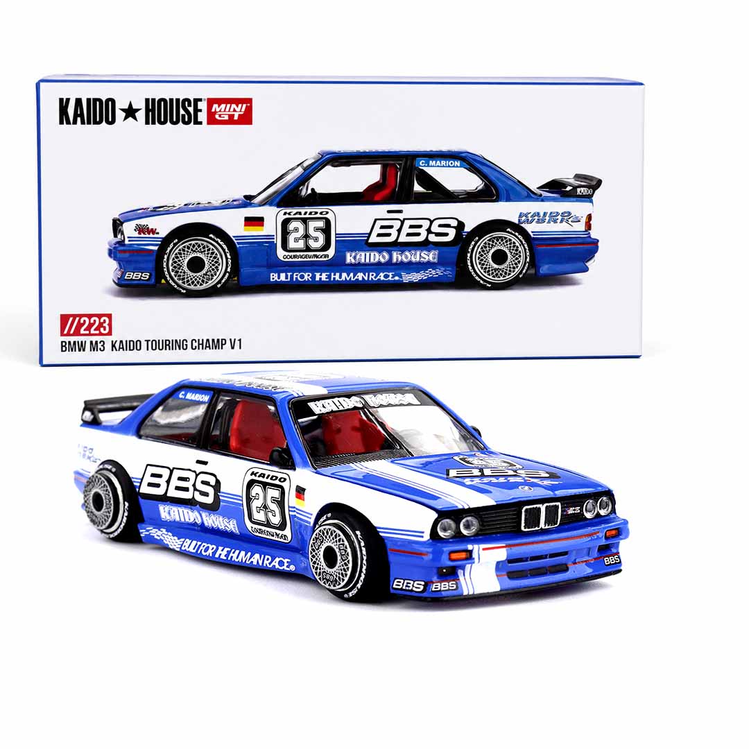 Kaido House x MINI GT 1:64 BMW M3 Kaido Touring Champ V1 #223 Die-Cast Model Car