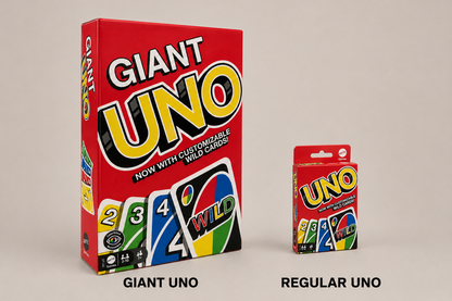 Mattel Games Adult UNO: Classic Giant UNO Card Game, Multicolor