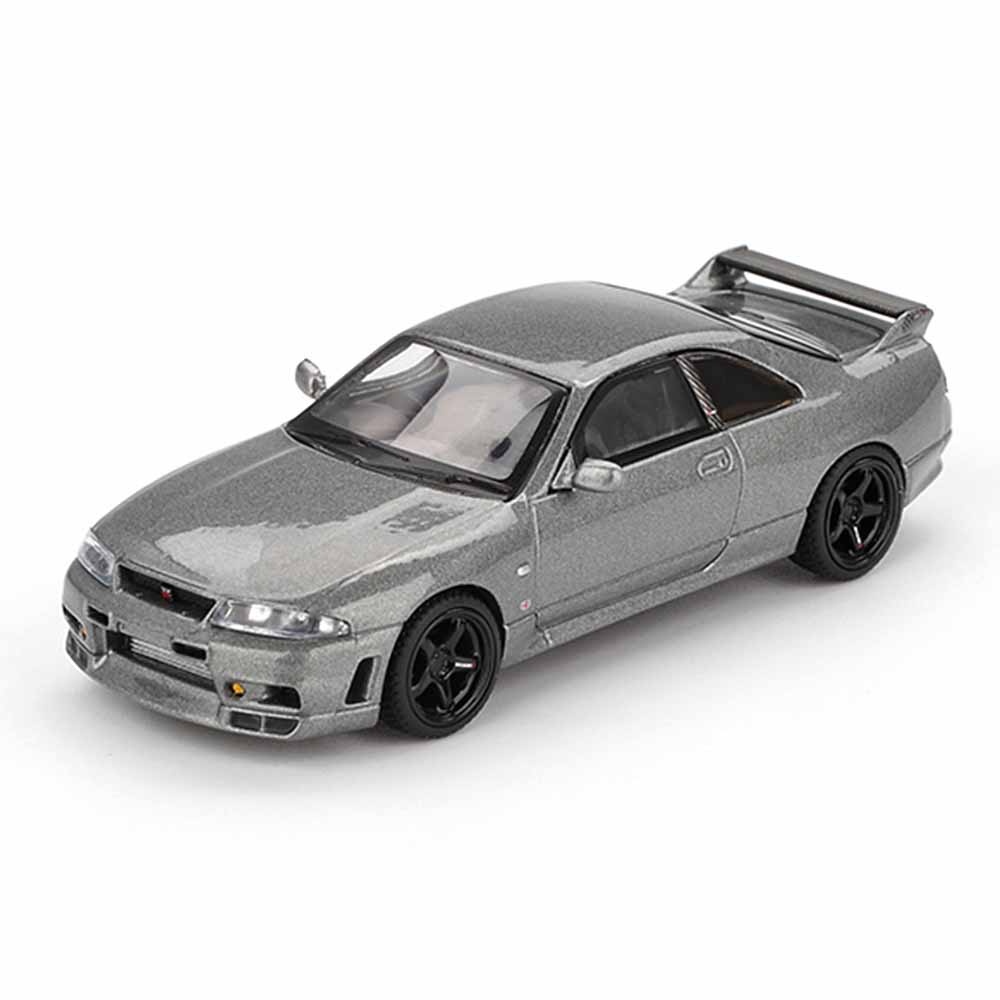 MINI GT 1:64 (Blister Pack) Nissan Skyline GT-R NISMO BCNR33 CRS Version Dark Metal Gray