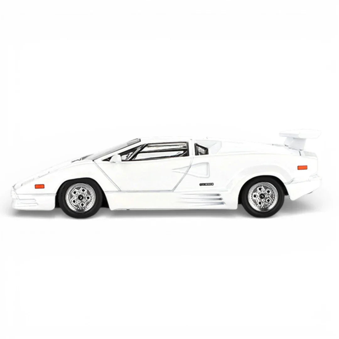 Mini GT 1:64 Duo Set Roxy Porsche 911 GT3 R #77 AO Racing IMSA 2024 + Blister Lamborghini Countach 25th Anniversary White | Premium Diecast Models