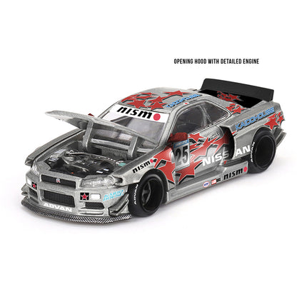 Kaido House x MINI GT 1:64 Nissan Skyline GT-R (R34) Kaido Star Racing V1 | KHMG197 | Collector Box | BGX