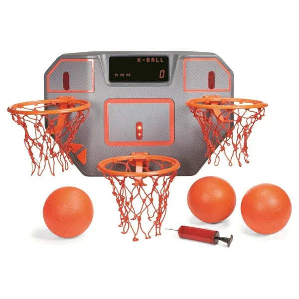 Game Point Triple Shot Challenge Indoor Basketball Play Set - Jaiman Toys