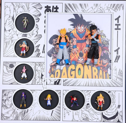 3D Dragon Ball Z Series Wall Decorative Frame – Explosive Anime Home Ornament for True Saiyan Fans - Jaiman Toys