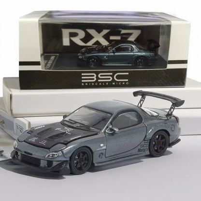 BSC 1:64 MAZDA RX-7 Grey Diecast Car Model