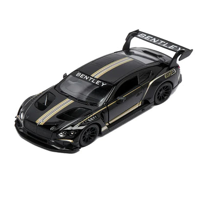 KiNSMART 2018 Bentley Continental GT3 – 1:38 Scale Die-Cast Model Car – Pullback Action Collectible - Black - Jaiman Toys