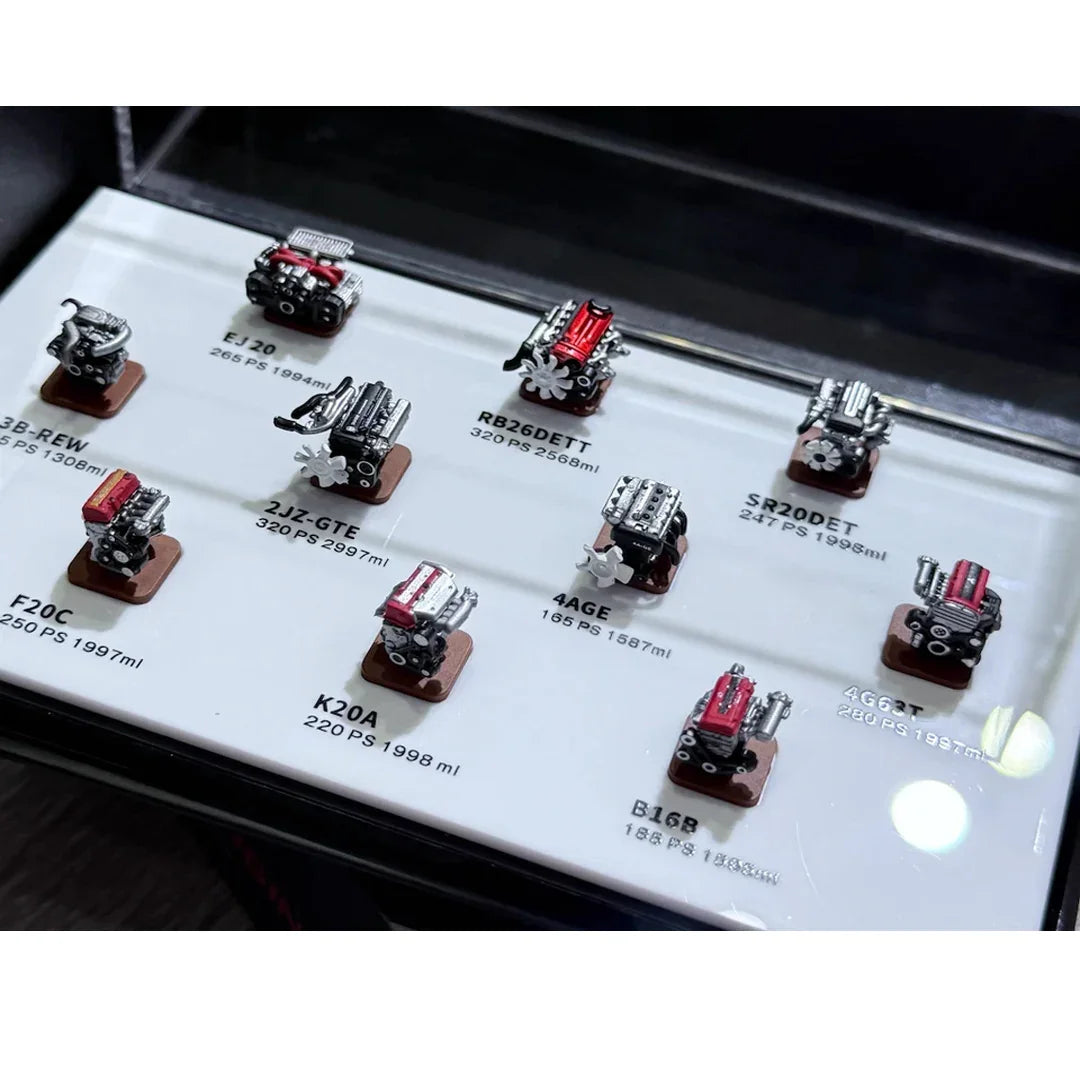 1:64 JDM Resin Engine Model – EJ20, RB26, SR20, 2JZ, 4AGE, 4G63T, F20C, K20A, B16B – Miniature Display Toy for Car Enthusiasts & Collectors - Jaiman Toys