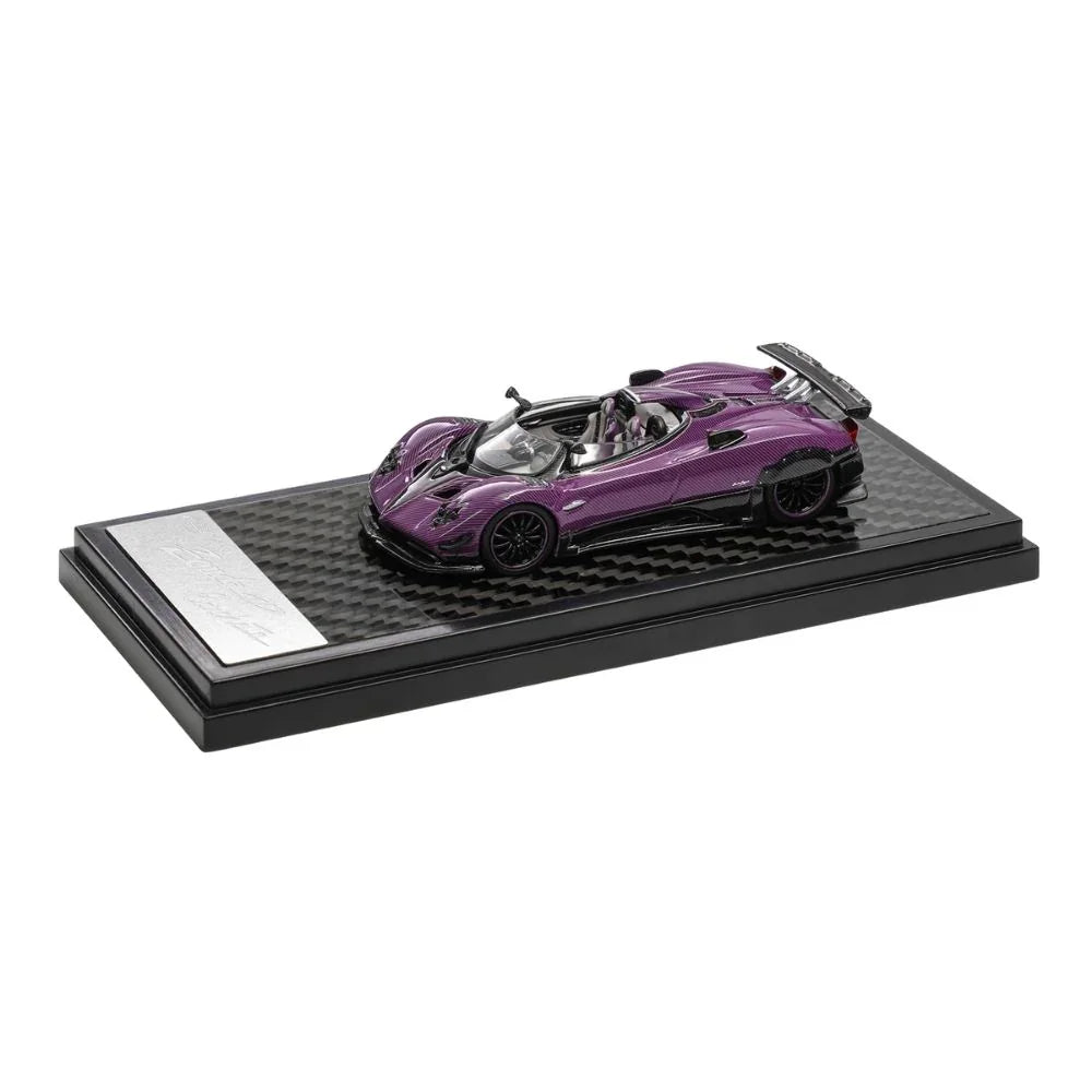LCD Models 1:64 Pagani Zonda HP Barchetta Carbon Purple Die-Cast