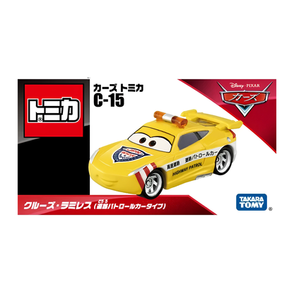Tomica Disney Pixar Cars C-15 Cruz Ramirez Highway Patrol Car Type Die-Cast Toy Vehicle, Detailed Character Model Car for Kids & Disney Cars Collectors – Takara Tomy