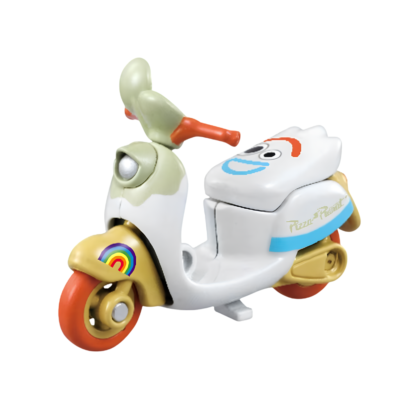 Dream Tomica Disney Motors SP Chim Chim Forky – Disney Pixar Toy Story 5 Special Edition Diecast Character Scooter Vehicle by Takara Tomy, Collectible Miniature Toy Car for Kids & Disney Fans