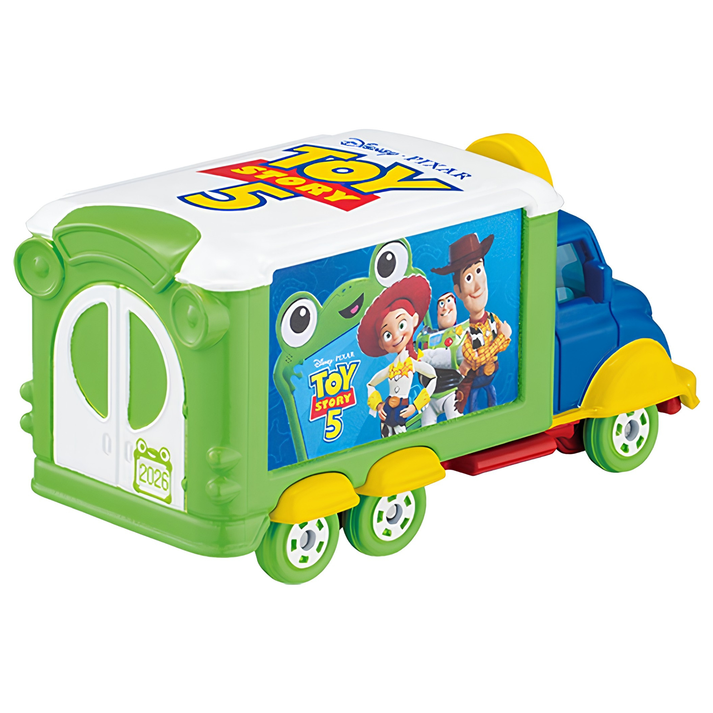 Takara Tomy Dream Tomica SP Disney Motors Jolly Float Toy Story 5 Diecast Character Vehicle – Disney Pixar Woody, Buzz Lightyear & Jessie Themed Collectible Toy Car for Kids & Collectors