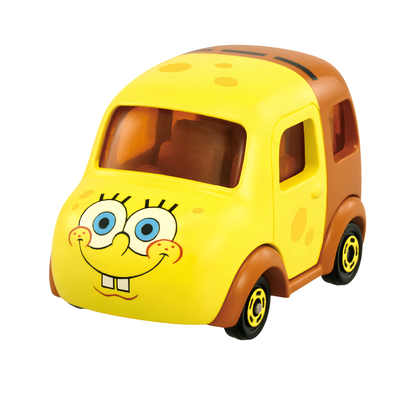 Takara Tomy Dream Tomica No.165 SpongeBob SquarePants Character Car – Official SpongeBob Themed Mini Die-Cast Toy Vehicle, Collectible Model Car for Kids & Fans