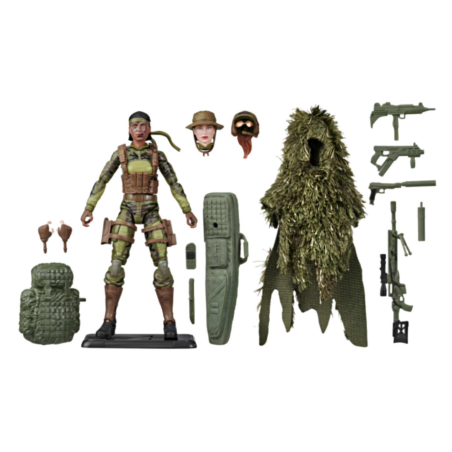 Hasbro G.I. Joe Classified Series Action Marine Sniper 6-Inch Action Figure with Ghillie Suit, Weapons, Accessories & Display Stand | Collectible Military Toy for Kids & Adult Collectors