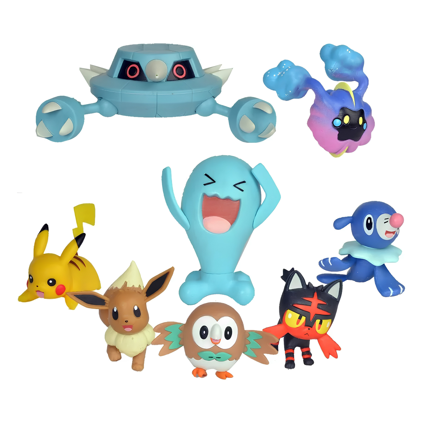 (Box Damage) Pokémon Battle Ready Battle Figure Multi Pack – Collect Them All 8 Figures Collectible Character Toy Set with Pikachu, Eevee & Assorted Pokémon Figures for Kids, Fans & Collectors