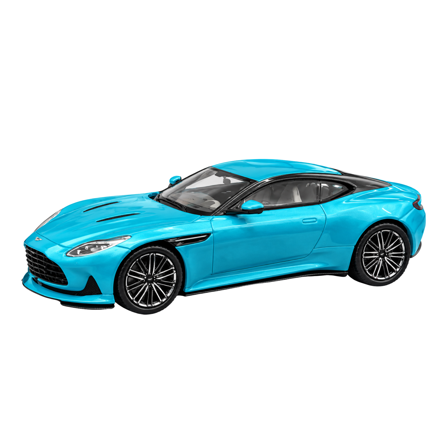 ATS Models 1:64 Aston Martin DB12 Pearl Blue Die-Cast Model Car | Official Licensed Luxury Sports Car Replica | Detailed Collectible Miniature Vehicle for Car Enthusiasts & Collectors
