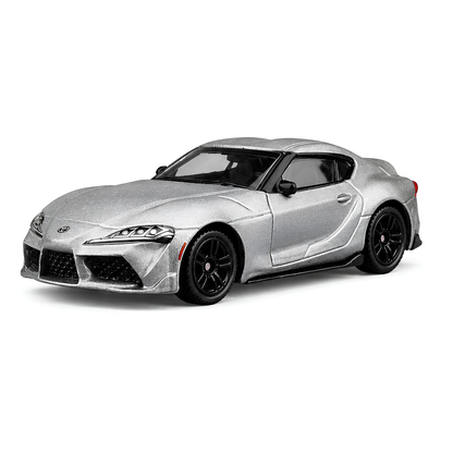 CCA 1:58 Toyota GR Supra S14-01 Silver Die-Cast Model Car | Premium Japanese Sports Car Miniature Replica with Detailed Interior & Realistic Exterior | Collectible Scale Car for Supra Fans & Car Collectors