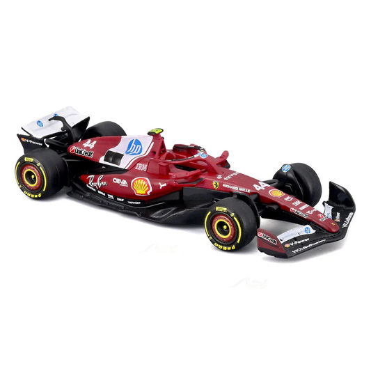 Official Bburago 1:64 Ferrari SF-25 No. 44 Lewis Hamilton 2025 Formula 1 Racing Diecast Scale Model Car with Authentic Race Livery, Detailed Cockpit & Realistic Wheels for F1 Collectors