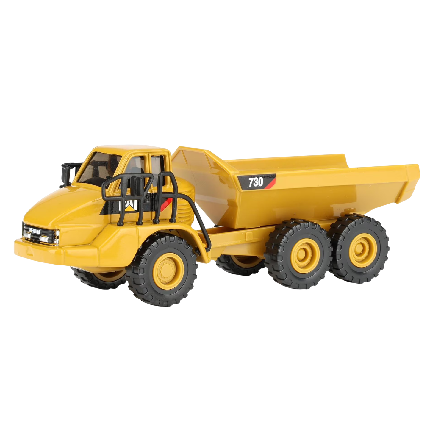 CAT Diecast Masters Real Replicas 84552CS 730 Articulated Dump Truck 1:87 Scale Die-Cast Construction Vehicle Model for Collectors, Display & Gifting – Yellow, Ages 8+