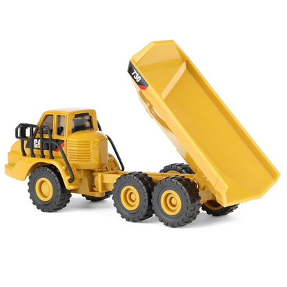 CAT Diecast Masters Real Replicas 84552CS 730 Articulated Dump Truck 1:87 Scale Die-Cast Construction Vehicle Model for Collectors, Display & Gifting – Yellow, Ages 8+