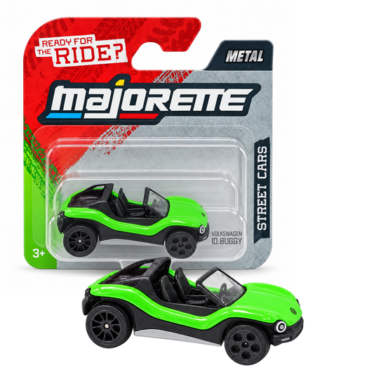 Majorette Volkswagen ID. Buggy Premium Die-Cast Metal Free-Wheel Street Car Toy & Collectible Model for Kids and Car Collectors Ages 3+ – Green