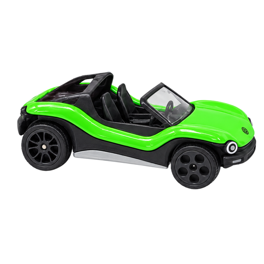 Majorette Volkswagen ID. Buggy Premium Die-Cast Metal Free-Wheel Street Car Toy & Collectible Model for Kids and Car Collectors Ages 3+ – Green