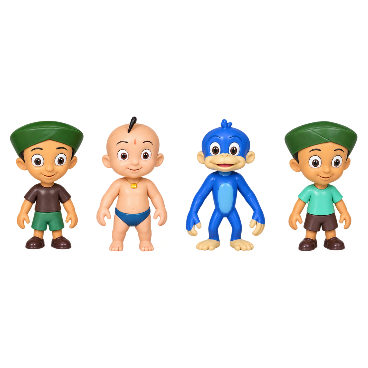Funskool Chhota Bheem 8-in-1 Character Figure Set | Kids Toy Set with Chhota Bheem & Friends | Collectible Figures for Boys & Girls Age 4+