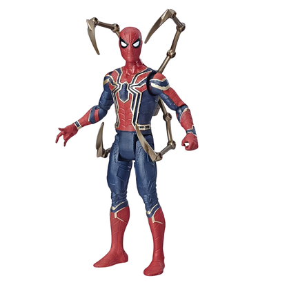 (Damage Box) Marvel Avengers Endgame Iron Spider-Man 6-Inch Action Figure – Marvel Super Hero Toy with Spider Legs, Collectible Figure for Kids