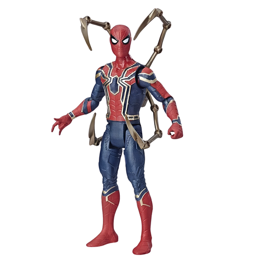 (Damage Box) Marvel Avengers Endgame Iron Spider-Man 6-Inch Action Figure – Marvel Super Hero Toy with Spider Legs, Collectible Figure for Kids