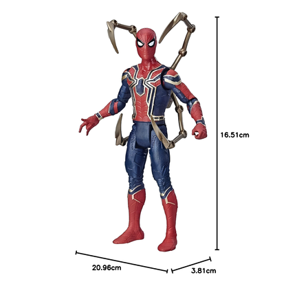 (Damage Box) Marvel Avengers Endgame Iron Spider-Man 6-Inch Action Figure – Marvel Super Hero Toy with Spider Legs, Collectible Figure for Kids