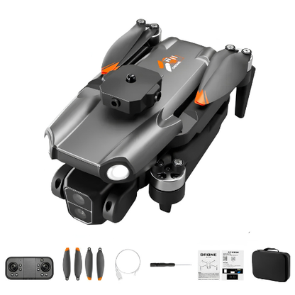 S119 Foldable RC Drone with Dual Lens Camera, Brushless Motor, Obstacle Avoidance, Optical Flow Positioning & Electric Adjustable Camera | Remote Control Quadcopter