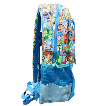 Smiggle Disney Pixar Toy Story Kids Backpack 16 Inch – Woody, Buzz Lightyear & Character Print School Bag with Multiple Zip Pockets – Blue