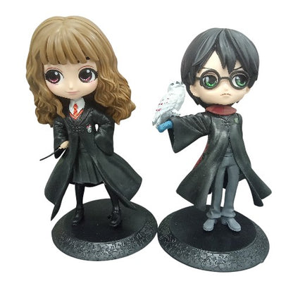 Wizarding World Collectible Harry Potter Character Figure Set – 4-Piece Chibi PVC Action Figure Collection | Display Toy for Fans & Collectors