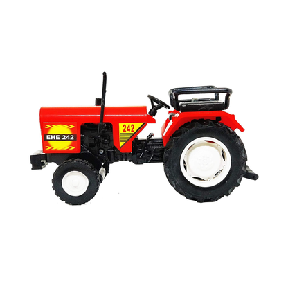 Centy Tiny Truckies EHE 242 Pull Back Tractor Toy | Die-Cast Farm Tractor Model | Friction Powered Mini Tractor | Red | Kids 3+ Years