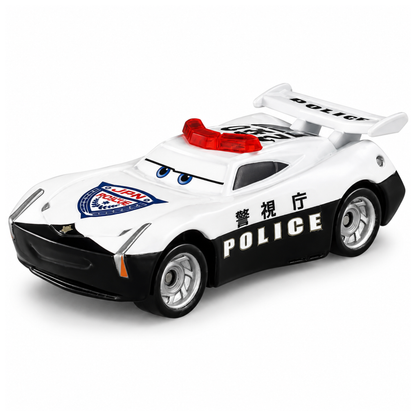 Disney Takara Tomy Cars Tomica C-20 Jackson Storm Police Car Type Die-Cast Alloy Model Car | Cars Movie Character Replica Toy Vehicle | Collectible Miniature Car for Kids Boys Girls | Display Model & Gift Toy