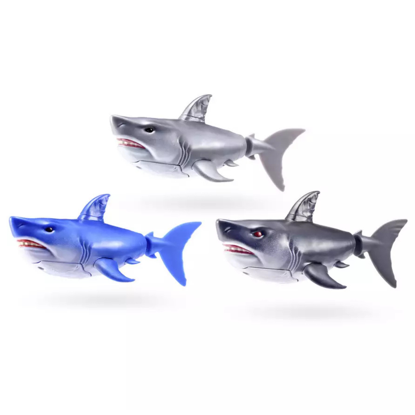 ZURU Robo Alive Robo Shark Water Activated Swimming Toy with Realistic Shark Movement, Swims in 5 Directions, Interactive Robotic Water Toy with Lifelike Design, Batteries Included, Bath Tub & Swimming Pool Toy for Kids Boys & Girls