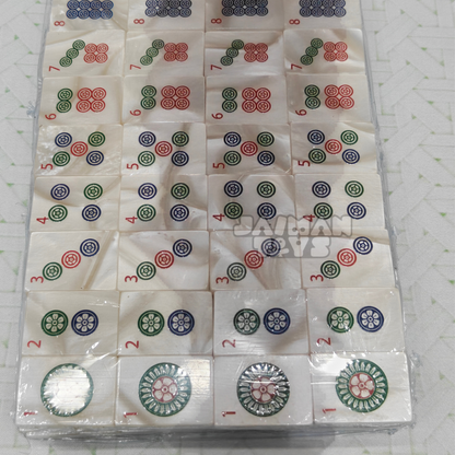 MOJO Compact Mahjong Set with Carry Case, 144 Tiles, Racks, Mat & Dice- 35mm Tiles