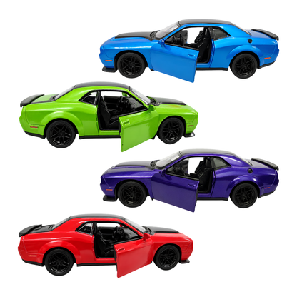 Kinsmart 1:40 2023 Dodge Challenger SRT Demon 170 Die-Cast Metal Model Car with Pull Back Action, Openable Doors, Detailed Interior & Realistic Design | Collectible Toy Car for Kids & Car Enthusiasts