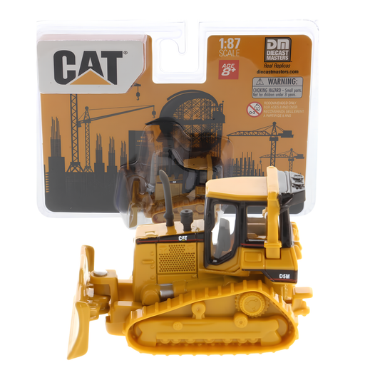 Diecast Masters 1:87 Scale Cat D5M Track-Type Tractor 84401 Officially Licensed Diecast Bulldozer Model from the Real Replicas Series for Collectors