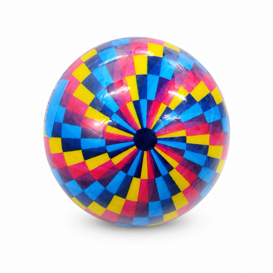 Colorful Geometric Inflatable Play Ball for Kids | Soft PVC Lightweight Beach Ball for Indoor & Outdoor Games | Fun Sports Toy for Boys & Girls